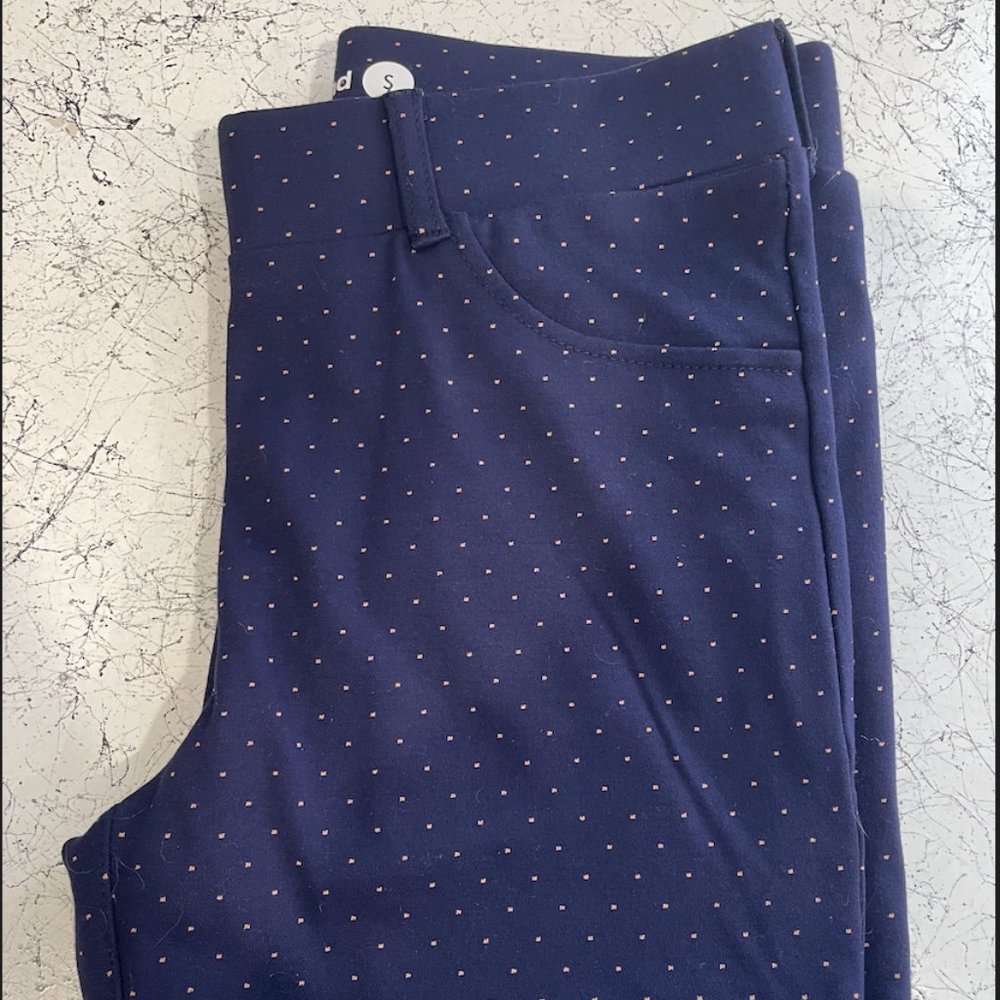 Betabrand Straight-Leg | 7-Pocket Dress Pant Yoga Pants Navy Blue